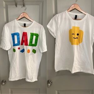 EUC! LEGO Dad and LEGO Mom T-Shirts!